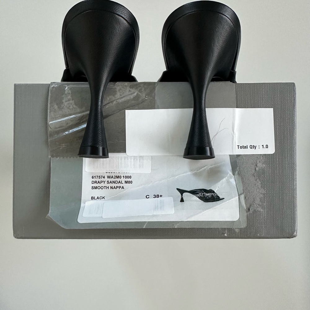 Brand new with box and shoes bag Drapy Twist Balenciaga sandals EU size 38.5 - Picture 5 of 10